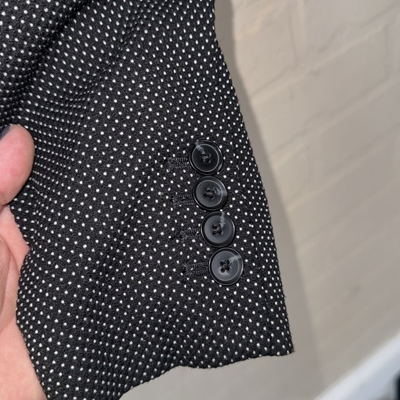 Ann Taylor blazer polka dot 0 petite NeW lined suit coat jacket - Picture 6 of 8
